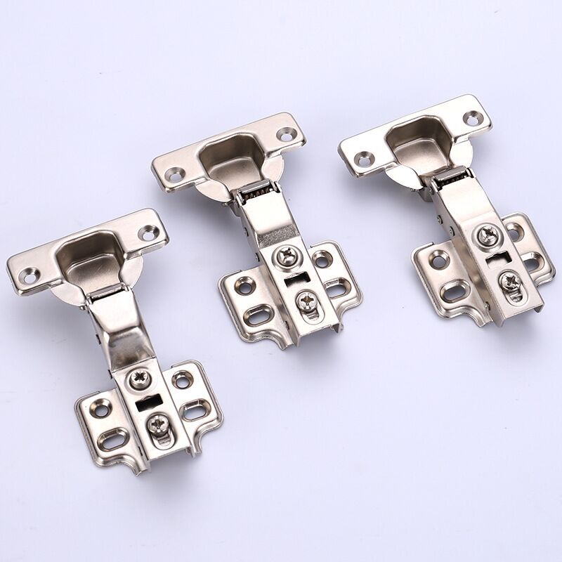 Cold-rolled steel hinges, silent hydraulic damping buffer cabinet door hinges, straight and mid-bent spring wardrobe door hinges Application Scenario