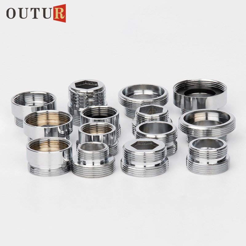 Kitchen sink aerator, water purifier, car wash machine, clothes machine, water gun, faucet accessories, nozzle adapter, water inlet hose connector full figure