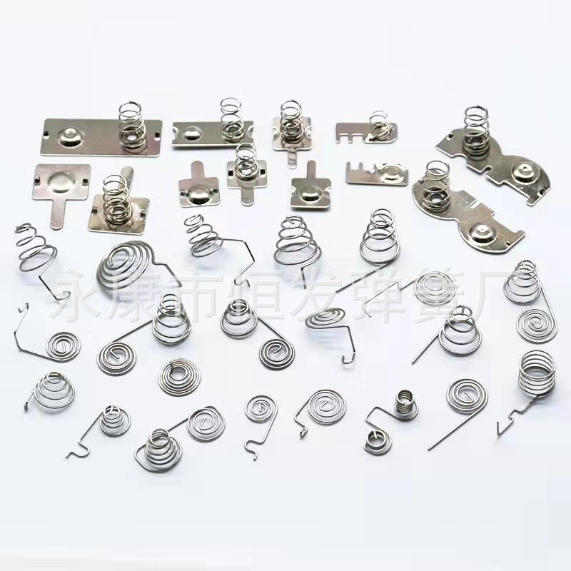 Factory wholesale of No. 5 and No. 7 battery box springs, power bank batteries, switch springs, battery springs, toy springs Specification drawing