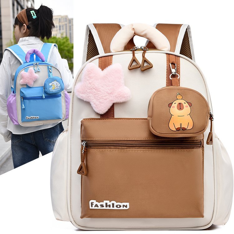 2025 New style kindergarten schoolbag, boys' outing children's backpack, 3-6 years old girls' cute baby backpack full figure