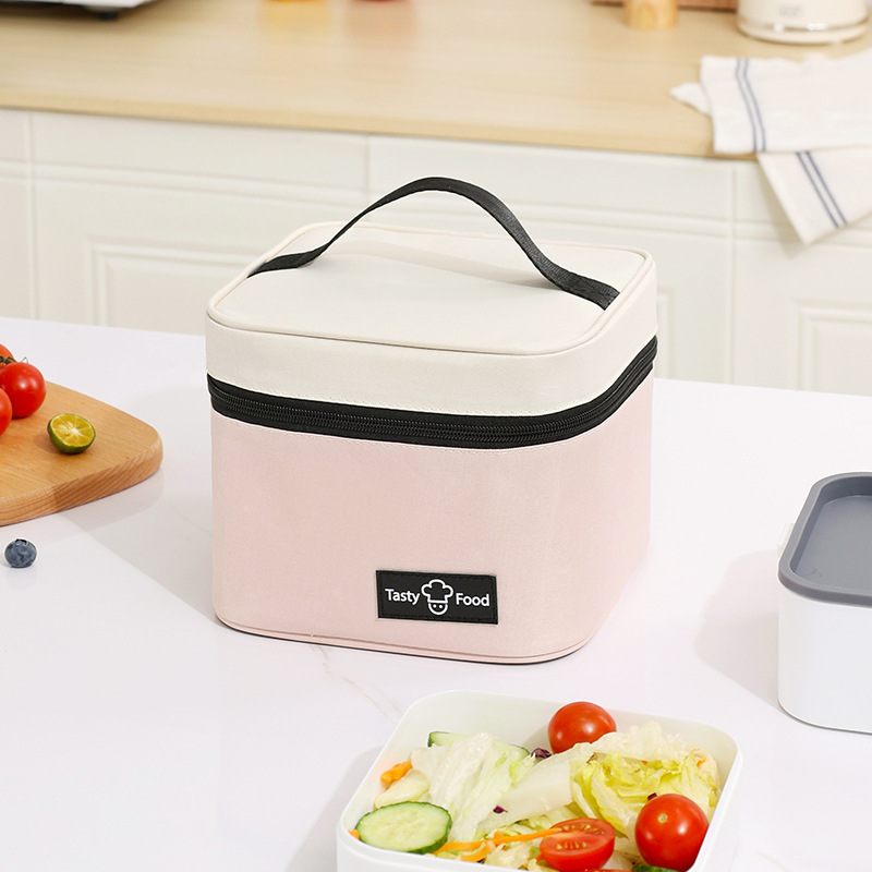Runhui Bags Dopamine Small Square Meal Bags, Fashionable bento Bags, Outdoor picnic Bags, Office Workers' insulated bags with meals details Picture