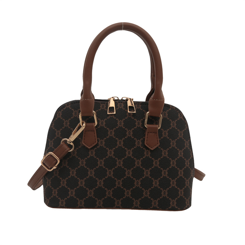 Casual, fashionable, simple and large-capacity women's bag 2024 Cross-border new style, stylish commuting single-shoulder shell hand-held crossbody bag Specification drawing