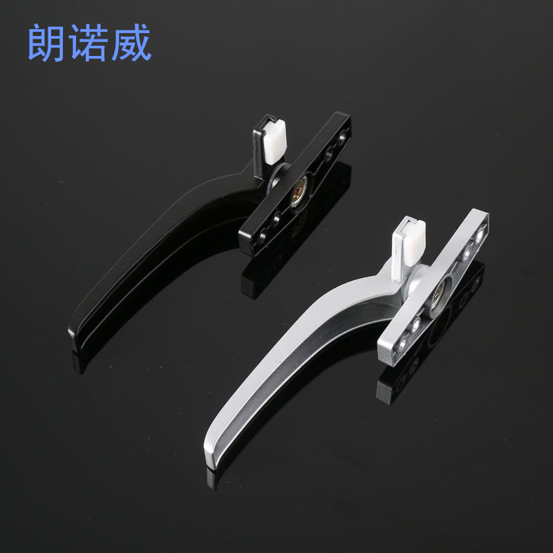 50-type aluminum alloy window handle, casement window handle, inner and outer sliding window handle, 7-shaped handle details Picture