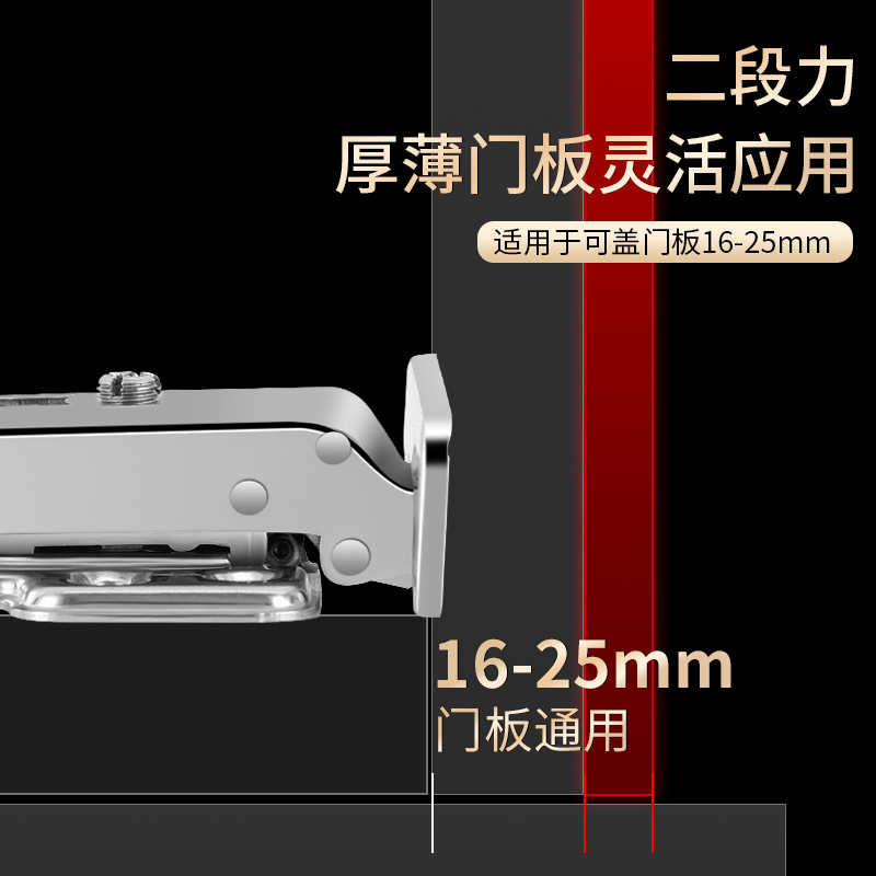 35 cup LIDS, 25 thick side plates with two-stage force stainless steel hinges, thick door panel hinges 20-25mm, replacing 40 cups Specification drawing