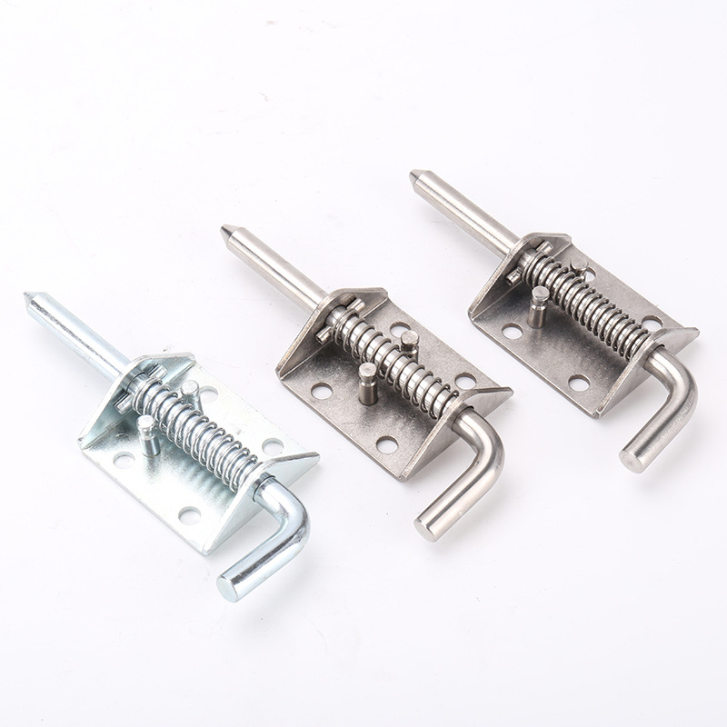 Dufa 10x135 stainless steel pin lock latch anti-theft lock door bolt Lock door bolt exposed pin lock latch anti-theft lock door bolt Item Picture