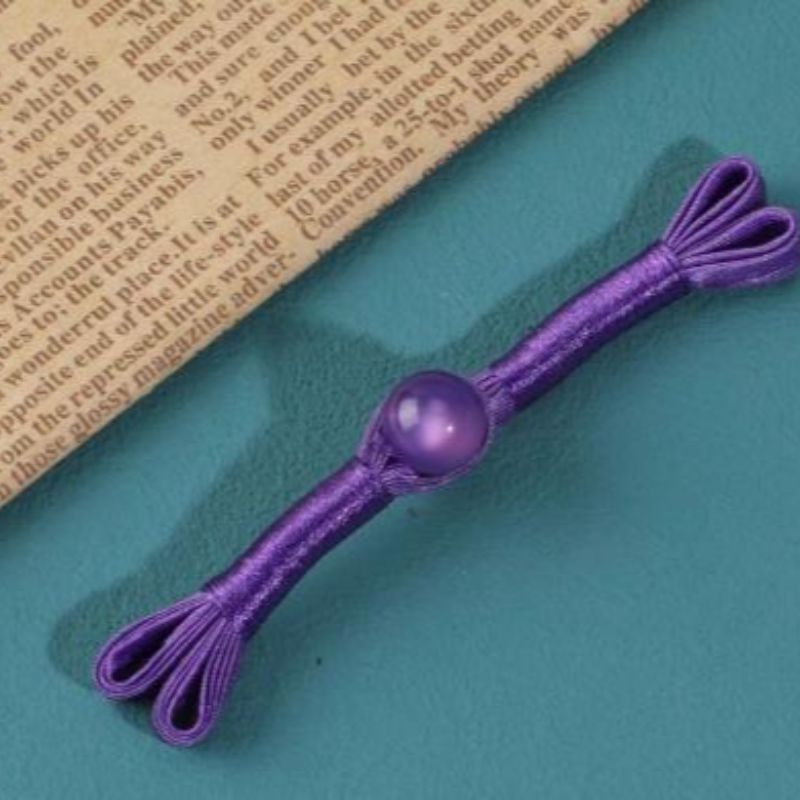 国潮 定制旗袍盘扣中式盘扣服装辅料紫色