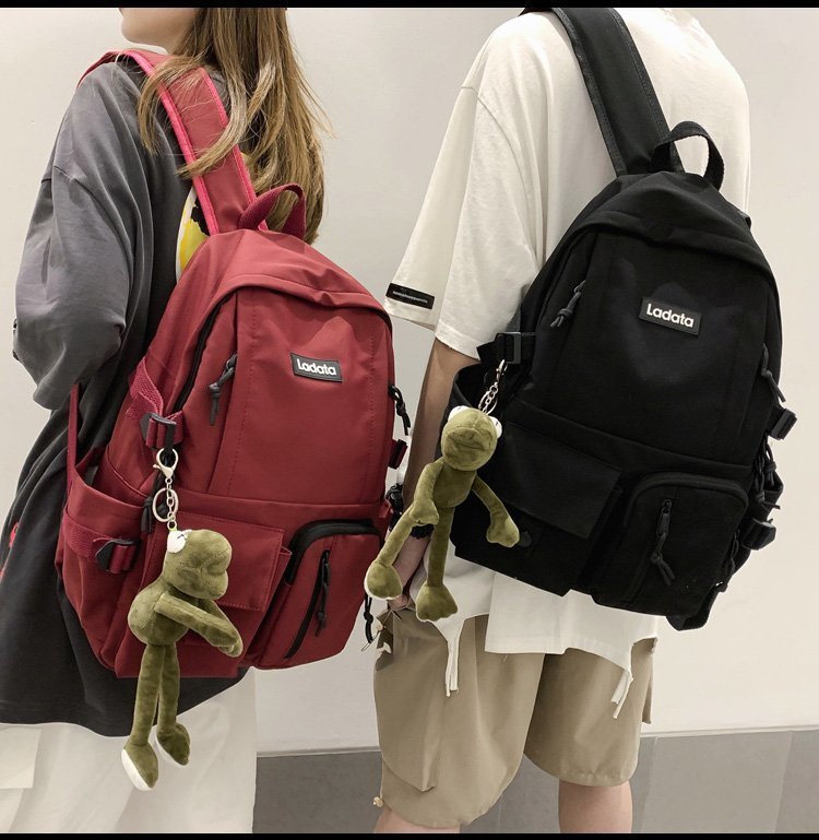 New Korean version of junior high school student schoolbag, Harajuku ulzzang school style backpack, computer backpack wholesale LOGO details Picture