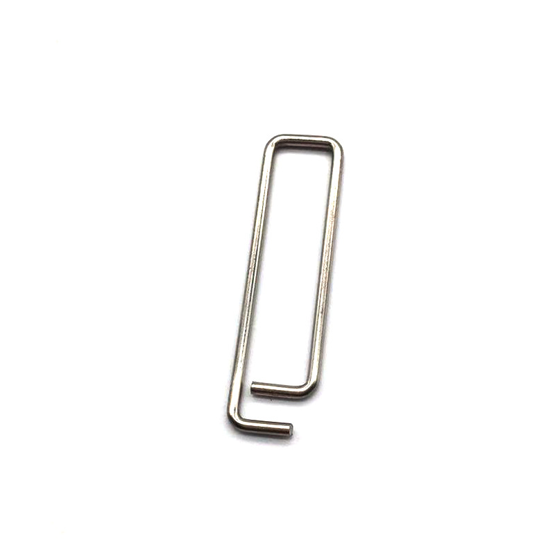 The manufacturer supplies wholesale of irregular spring hardware accessories, alloy, natural color stainless steel and non-standard irregular spring buckles Item Picture