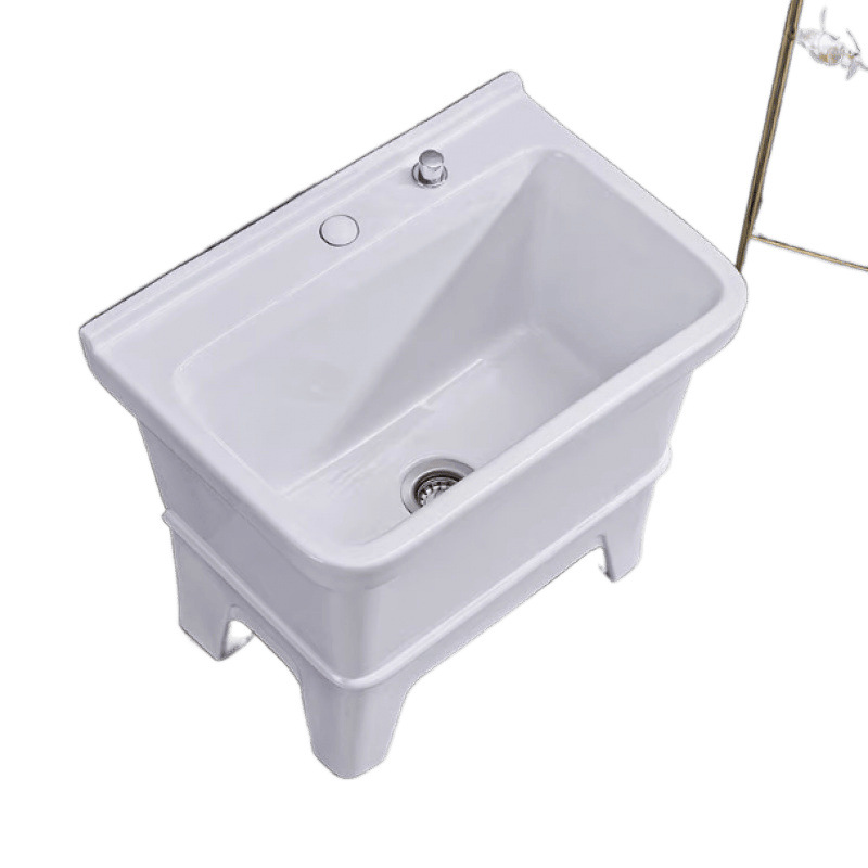 Special offer on ceramic mop pools for household outdoor balconies and bathrooms, small mopping pools, factory wholesale for foreign trade Item Picture