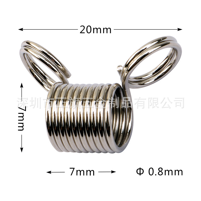 DIY jewelry bracelet bead making with wire clamping spring to prevent falling wire clamping springs Item Picture