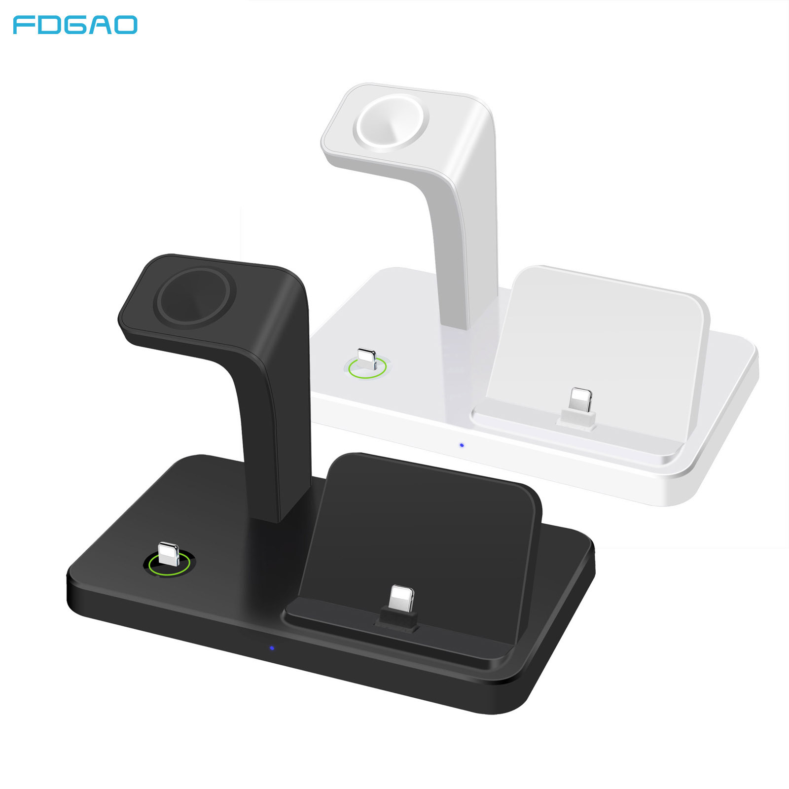 FDGAO/ New vertical three-in-one charger for watch wireless direct charging is suitable for Apple 14/13 phones Item Picture