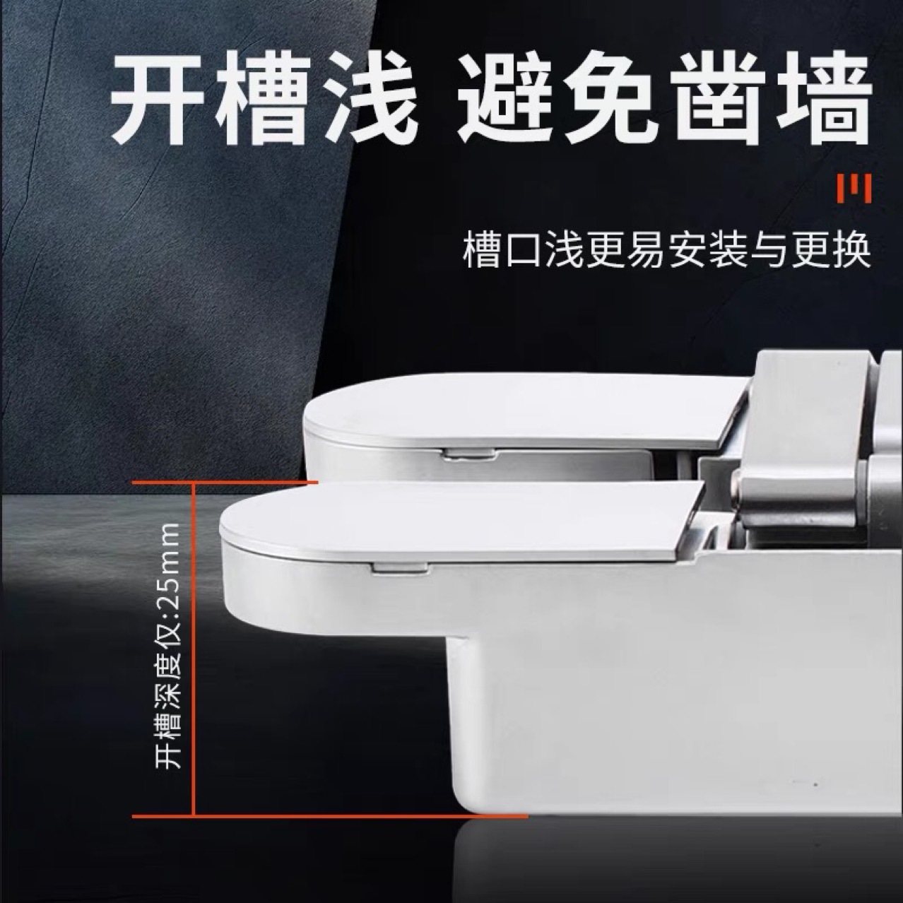 Invisible door hinge, hidden door, wooden door, household hidden folding 180-degree outward opening, three-dimensional adjustable hinge details Picture