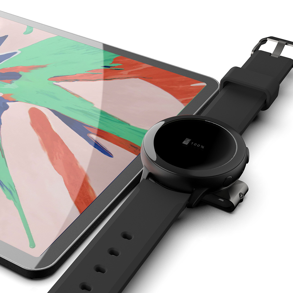The new cross-border dual-interface USB TYPE-C magnetic watch charger dock is suitable for GalaxyWatch watches Specification drawing