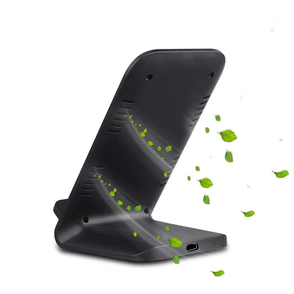 The new vertical stand wireless charger 30W fast charging dual-coil wireless charging mobile phone stand can be printed with LOGO Application Scenario