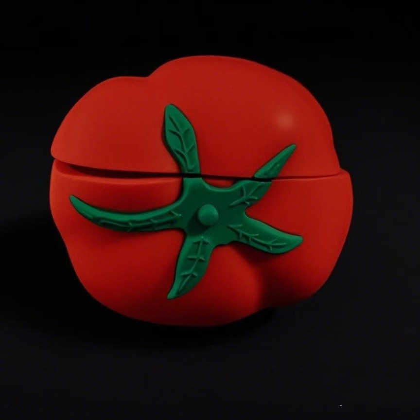 The Creative Little Tomato pro2 earphone Tomato Bluetooth Earphone case is compatible with the 4th generation AirPods protective case and the 3rd generation one Specification drawing