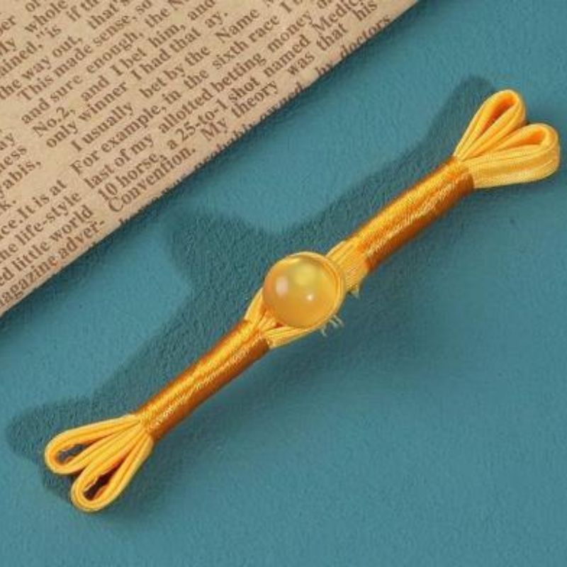 国潮 定制旗袍盘扣中式盘扣服装辅料黄色