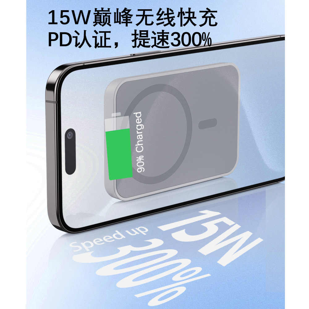 New magnetic car stand, mobile phone car magnetic wireless charger, magnetic fixed air outlet in the car Item Picture