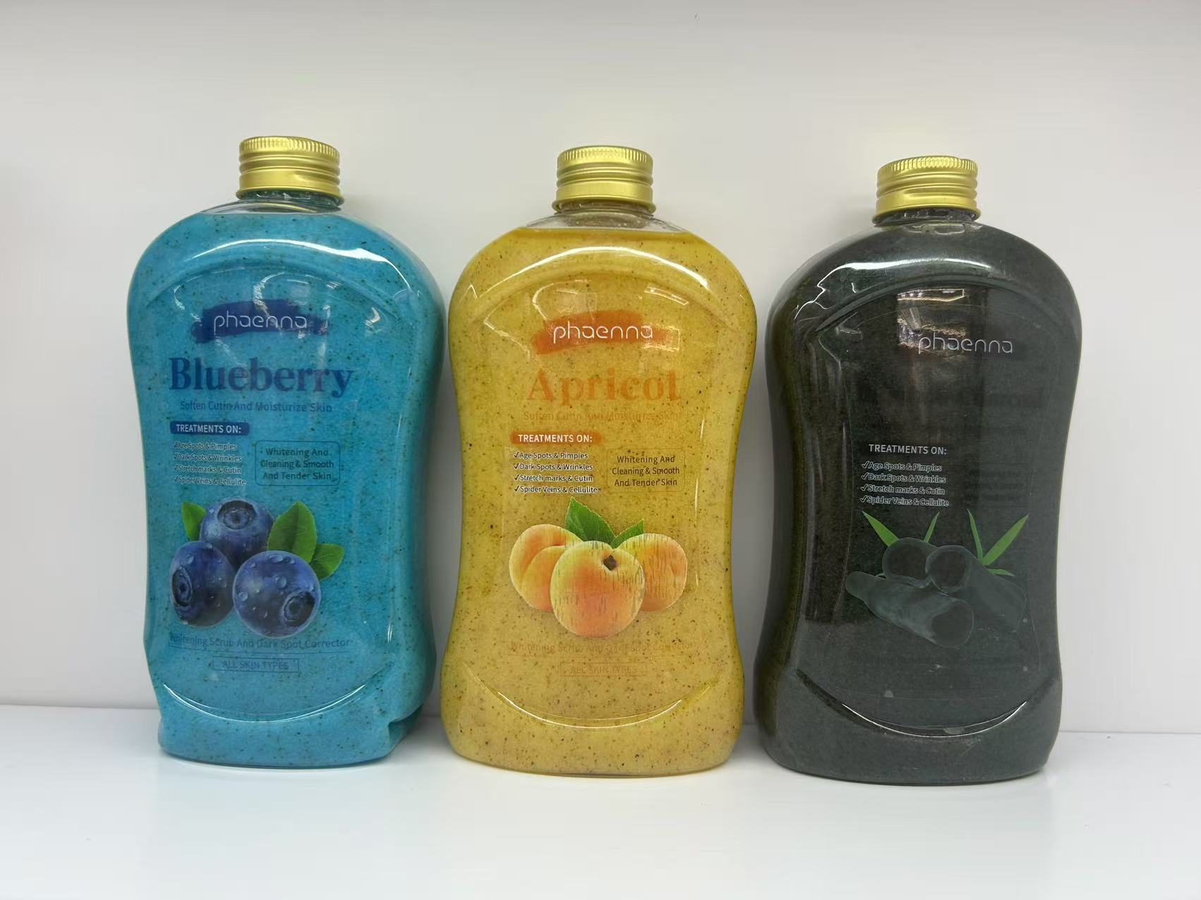 Exportación de comercio exterior exfoliante especial gel de ducha sabor melocotón amarillo - 2