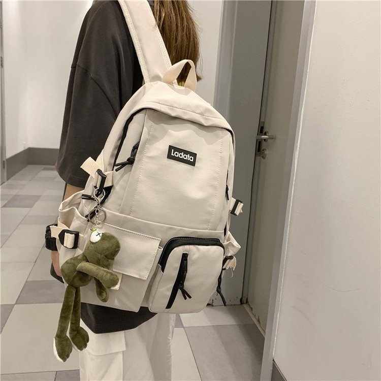 New Korean version of junior high school student schoolbag, Harajuku ulzzang school style backpack, computer backpack wholesale LOGO Specification drawing