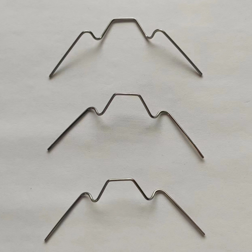 All kinds of special-shaped spring W-shaped stainless steel glass clamps with wire diameters ranging from 0.5 to 8MM can be made Specification drawing