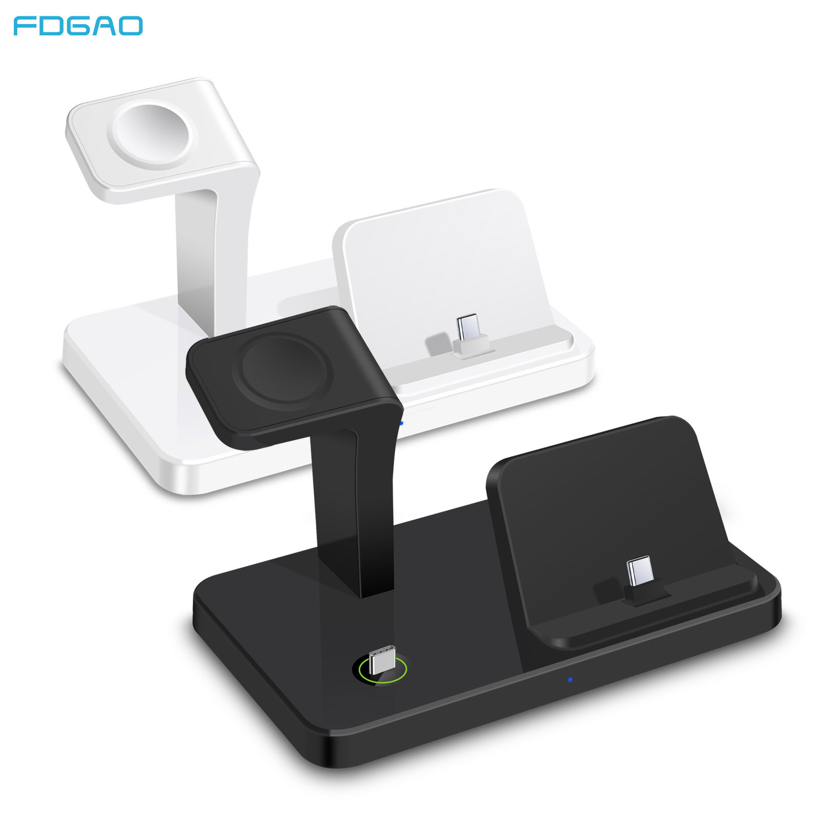 FDGAO/ The new vertical three-in-one charger for wireless direct charging of watches is suitable for Samsung s23ultra Item Picture