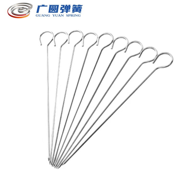 Air fryer skewer 304 stainless steel skewer, hanging oven skewer hook, grilled mutton skewers, grilled meat iron signature, barbecue needle Item Picture