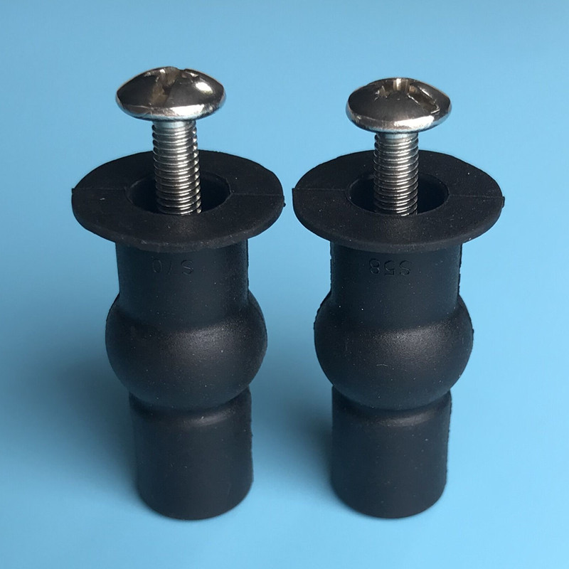 Universal rubber toilet seat cover accessories, stainless steel toilet seat cover installation screws, intelligent expansion bolts for installation details Picture