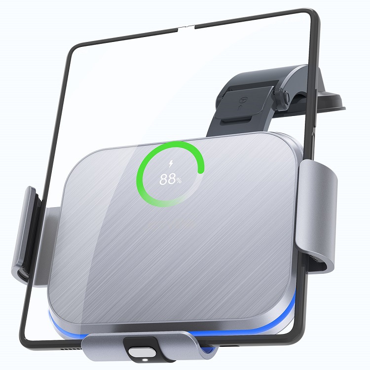 Cross-border best-selling wireless charging car stand for Samsung Fold6, Huawei mateX6 and Xiaomi foldable screen Item Picture