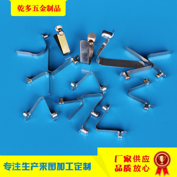 Factory direct sales of double-bead V-shaped spring pieces, stainless steel V-shaped spring pieces, and internal positioning clips Item Picture