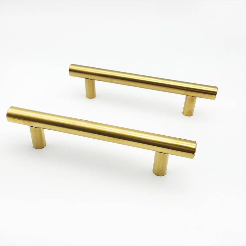 T-shaped handle, kitchen drawer door handle, round tube connection handle, cabinet door, cabinet handle, furniture stainless steel handle details Picture