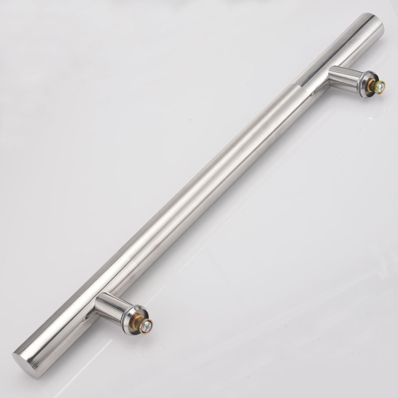 Wholesale of new glass door, stainless steel handle, finely polished long handle, floor spring sliding door, KTV and hotel entrance handle Application Scenario