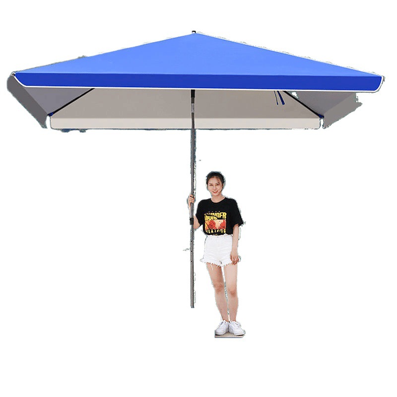 Sun umbrellas, large outdoor stalls, square sun umbrellas, large courtyard umbrellas, extra-large commercial umbrellas, large umbrellas, sun protection umbrellas Item Picture