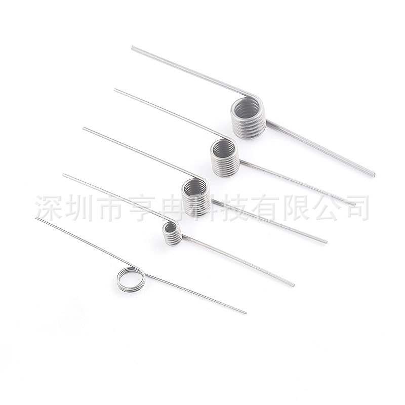 304 stainless steel torsion spring, wire diameter 0.5, outer diameter 4.5-5.0, right-rotating torsion spring, torque torsion spring standard parts, vortex spring details Picture