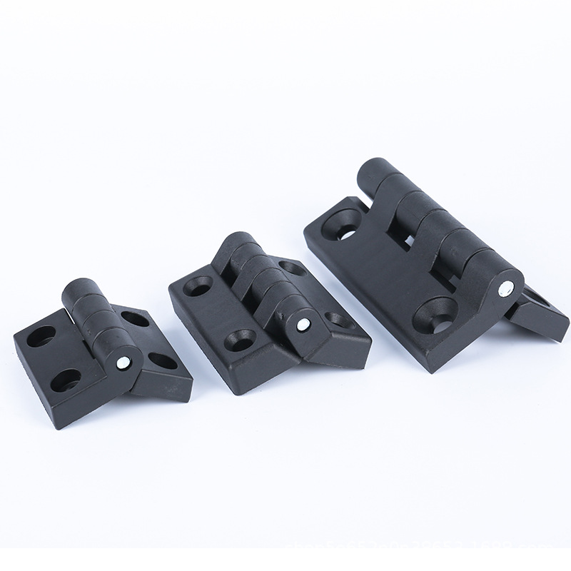 Plastic nylon hinges/aluminum profile hinges, industrial hinges for electrical boxes and cabinets, large quantities in stock, factory direct sales Specification drawing
