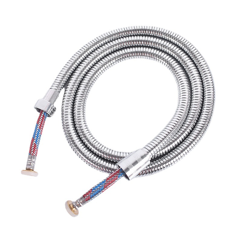 Stainless steel showerhead hose, explosion-proof braided inner tank, water outlet pipe, water heater showerhead, shower pipe connection wire full figure