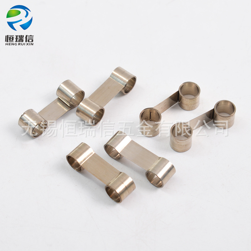 Hengruixin No. 42 motor carbon brush spring non-standard parts, special-shaped double eye springs, large quantity, favorable wholesale and customization details Picture