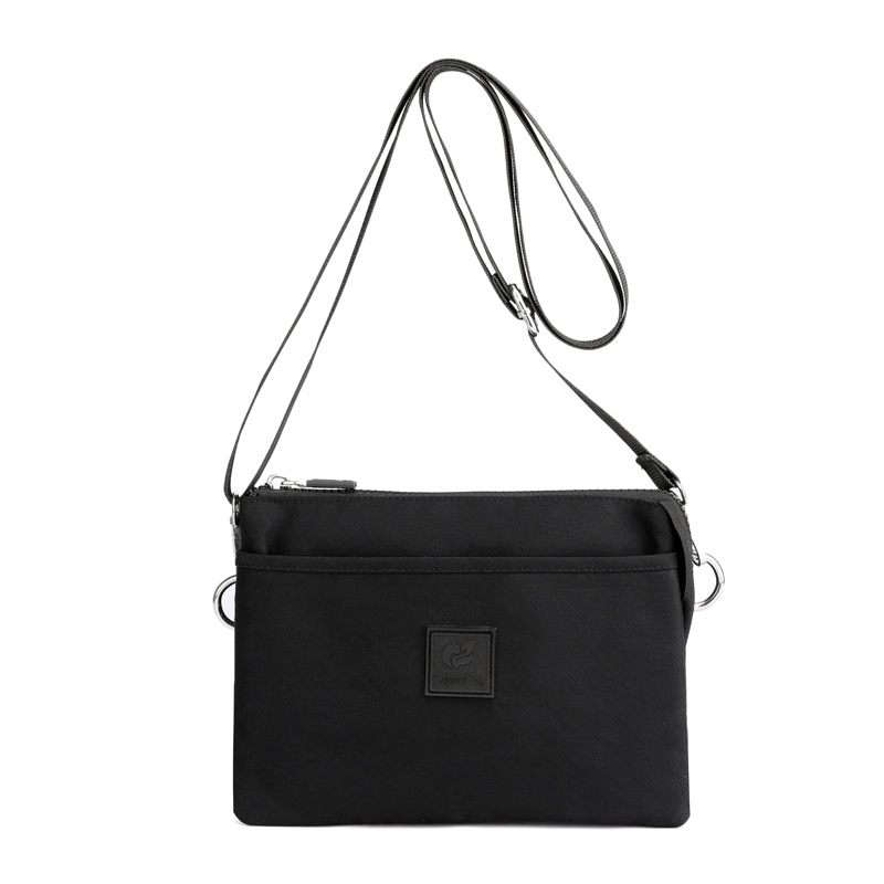 New cross-border women's bag: Casual women's single-shoulder bag in solid color, simple crossbody bag, casual nylon bag, mobile phone bag for women Item Picture