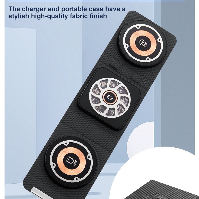 Amazon's best-selling 3-in-1 wireless charger features a fast charging power of 15W and is compatible with flash charging for Apple's multi-protocol series Application Scenario