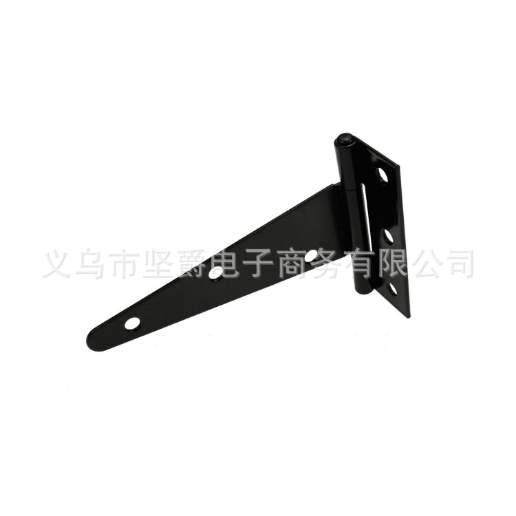 T-shaped hinges, T-shaped hinges, triangular hinges, slotted bearings, door and window accessories, black paint, 2 inches -12 inches Item Picture