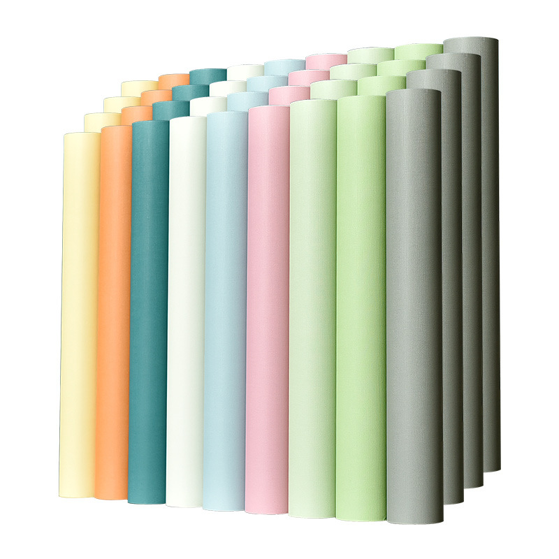50-meter large roll of white wallpaper self-adhesive for bedroom, household rental house, wall stickers, ceiling, wall and dormitory wallpaper Item Picture
