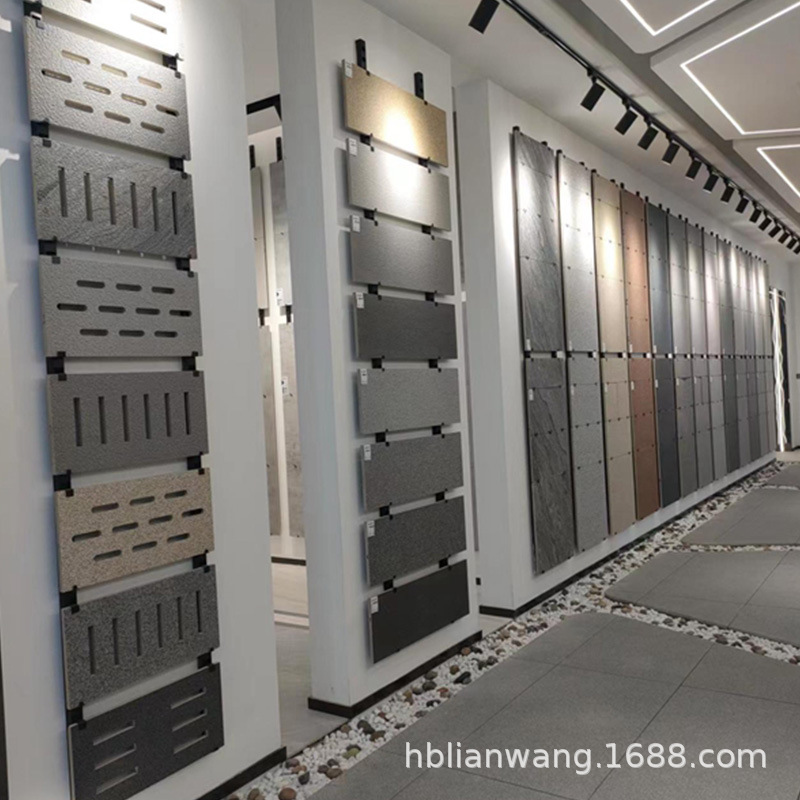 Imitation granite, marble, quartz tiles, imitation blue bricks, faced PC bricks, ecological bricks, sesame grey imitation stone bricks Application Scenario