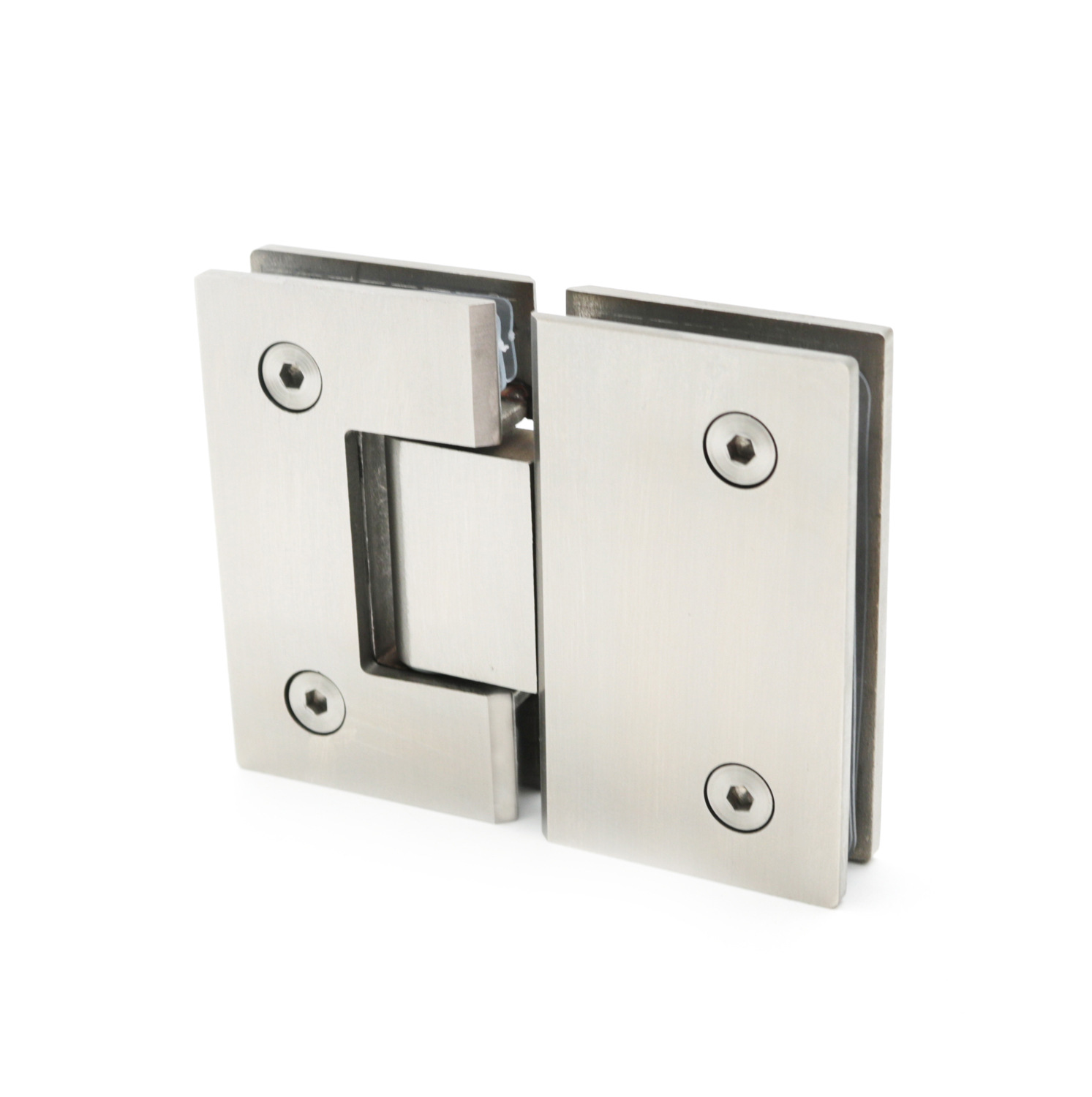 180-degree stainless steel glass clamps, sanded bathroom clamps, shower room glass fixed partition hinges, shower room accessories Specification drawing