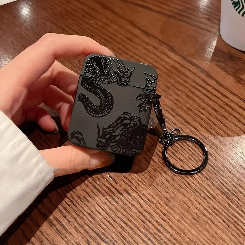 The Chinese Wind Dragon AirPods 4th generation earphone case is compatible with the Apple Wireless Bluetooth earphone protective case 3rd generation soft silicone Specification drawing