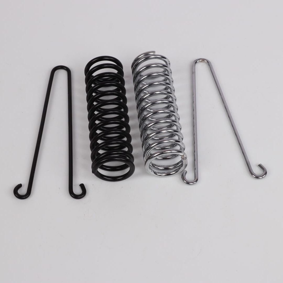 Outdoor tent wind rope buckle, pet dog chain, traction rope, spring dog rope buffer accessories, nickel-plated shock absorber spring Specification drawing