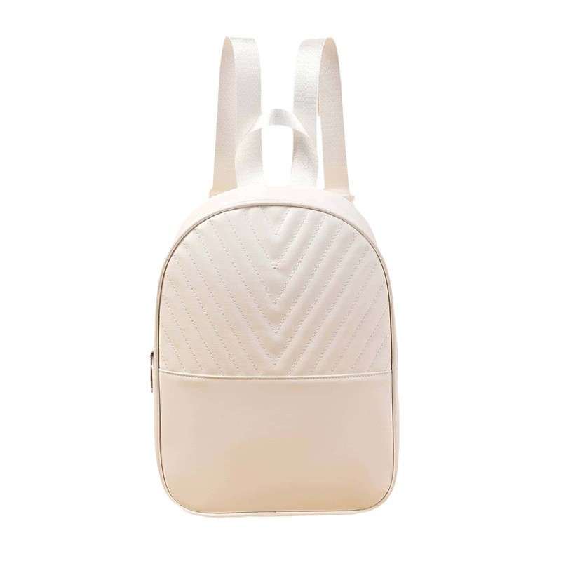 New V-patterned fashion backpack, fresh and sweet style, children's small bag, casual multi-functional travel bag for both shoulders Item Picture