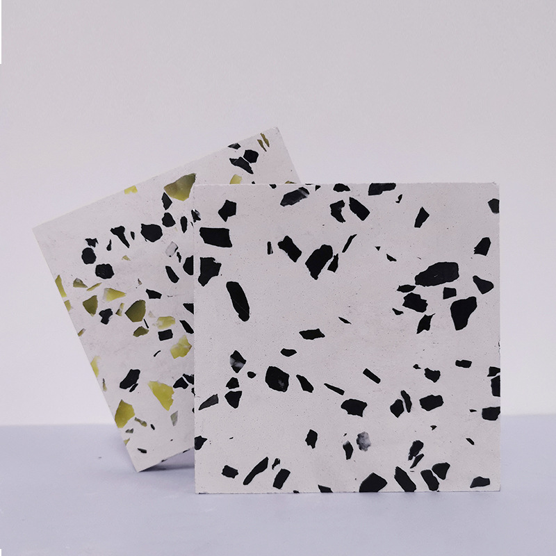 Xiamen raw material terrazzo large slabs, recycled stone, artificial stone, inorganic through-body terrazzo floor tiles, exterior walls Specification drawing