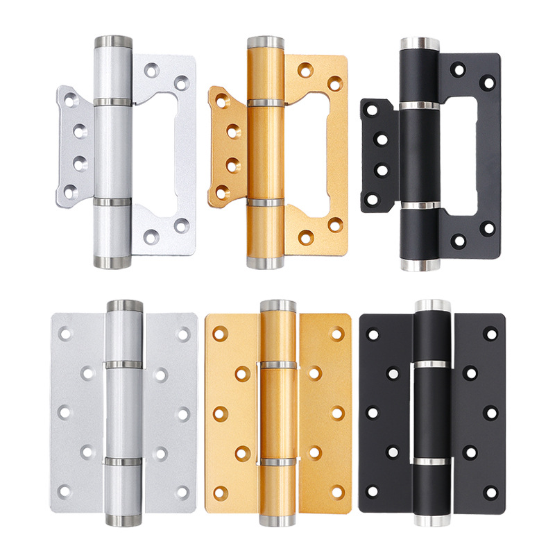 Hydraulic buffer mother and child, no slotting, concealed damping, automatic door closing, inward-opening invisible door, hidden special hinge Item Picture