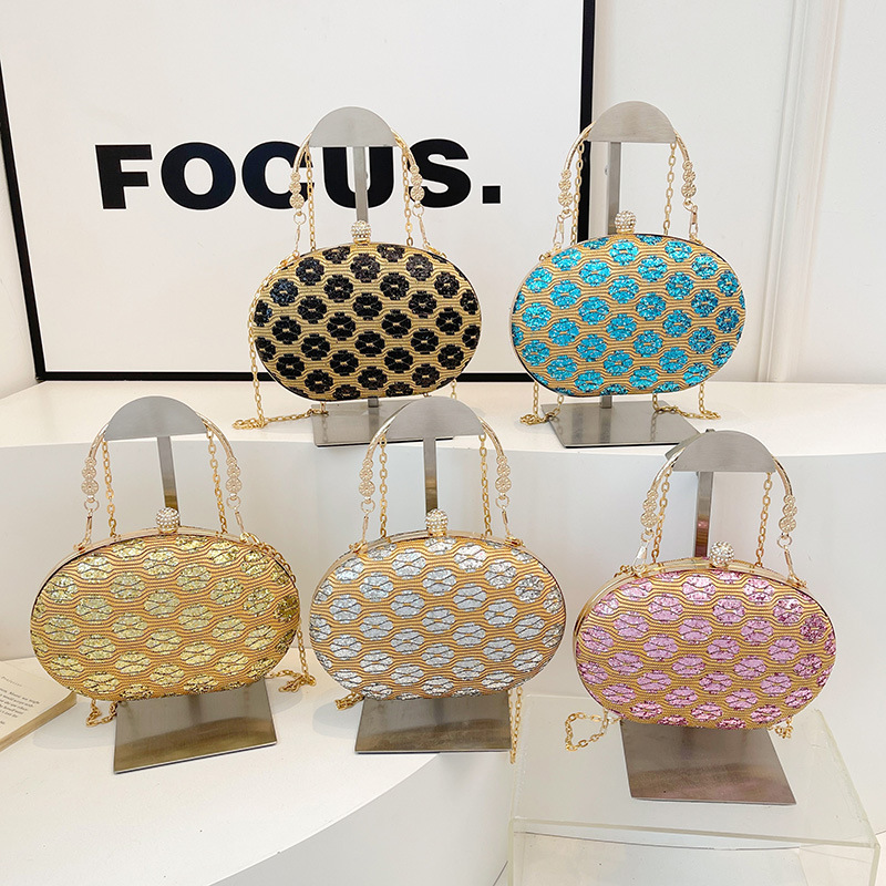 Cross-border trendy sequined glitter evening bag, fashionable banquet women's clutch bag, personalized single-shoulder crossbody bag Application Scenario