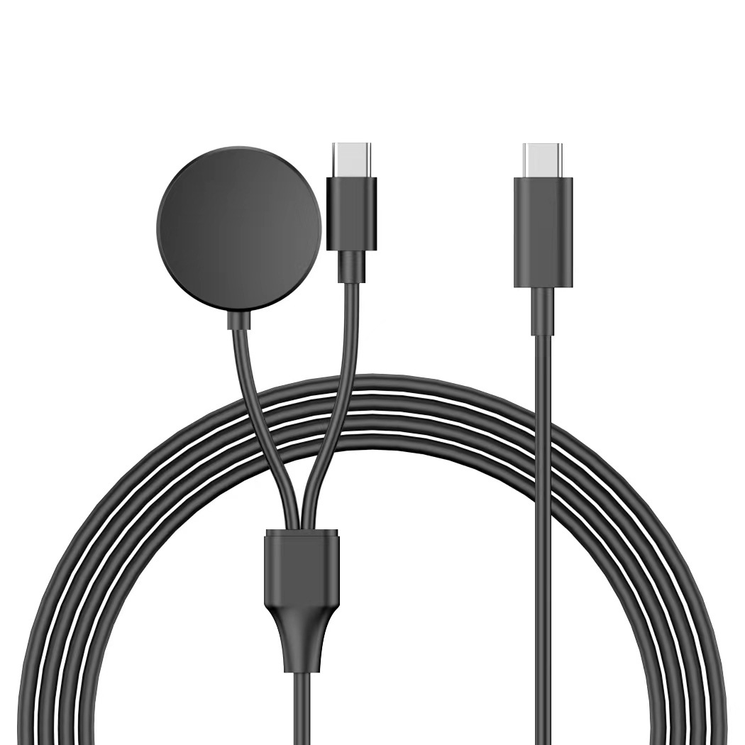 The new product is suitable for wireless charging of Samsung 2-in-1 watches, mobile phone charging cables and data cables, with multiple interfaces available details Picture