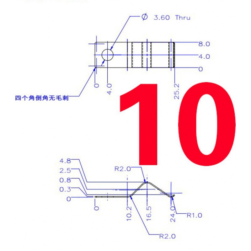 Stainless steel elastic wire pressing spring piece, positioning spring piece, wire clamp card, single-hole wire pressing piece, beryllium copper contact, Mtaibao undefined